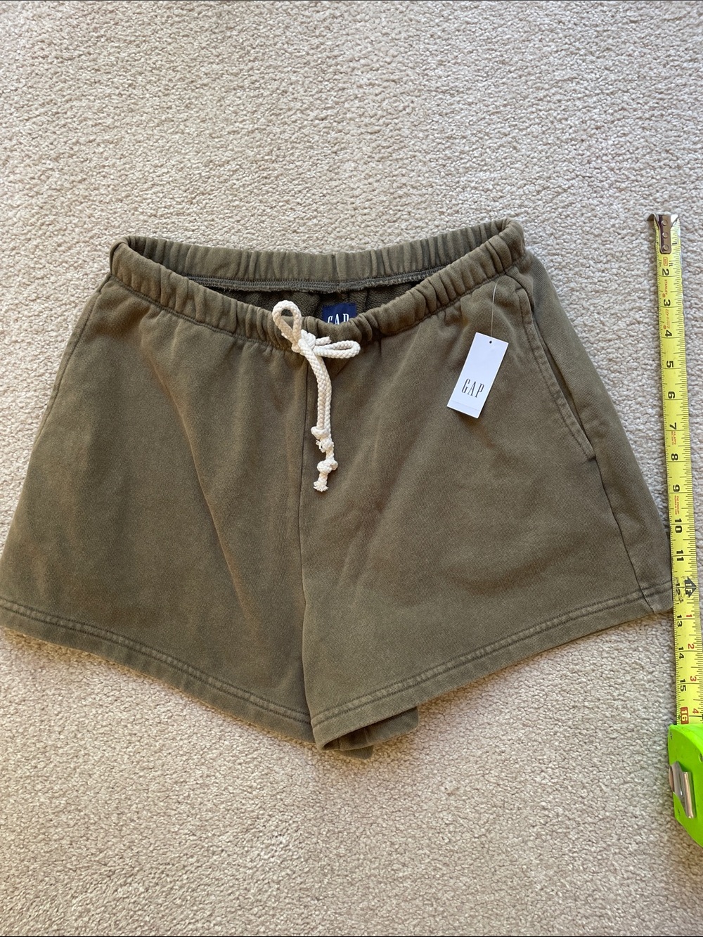GAP Olive Green Drawcord Athletic Shorts